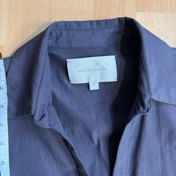 Brochu Walker‎ Havana Tiered Chocolate Brown Dress Small - Picture 4 of 8